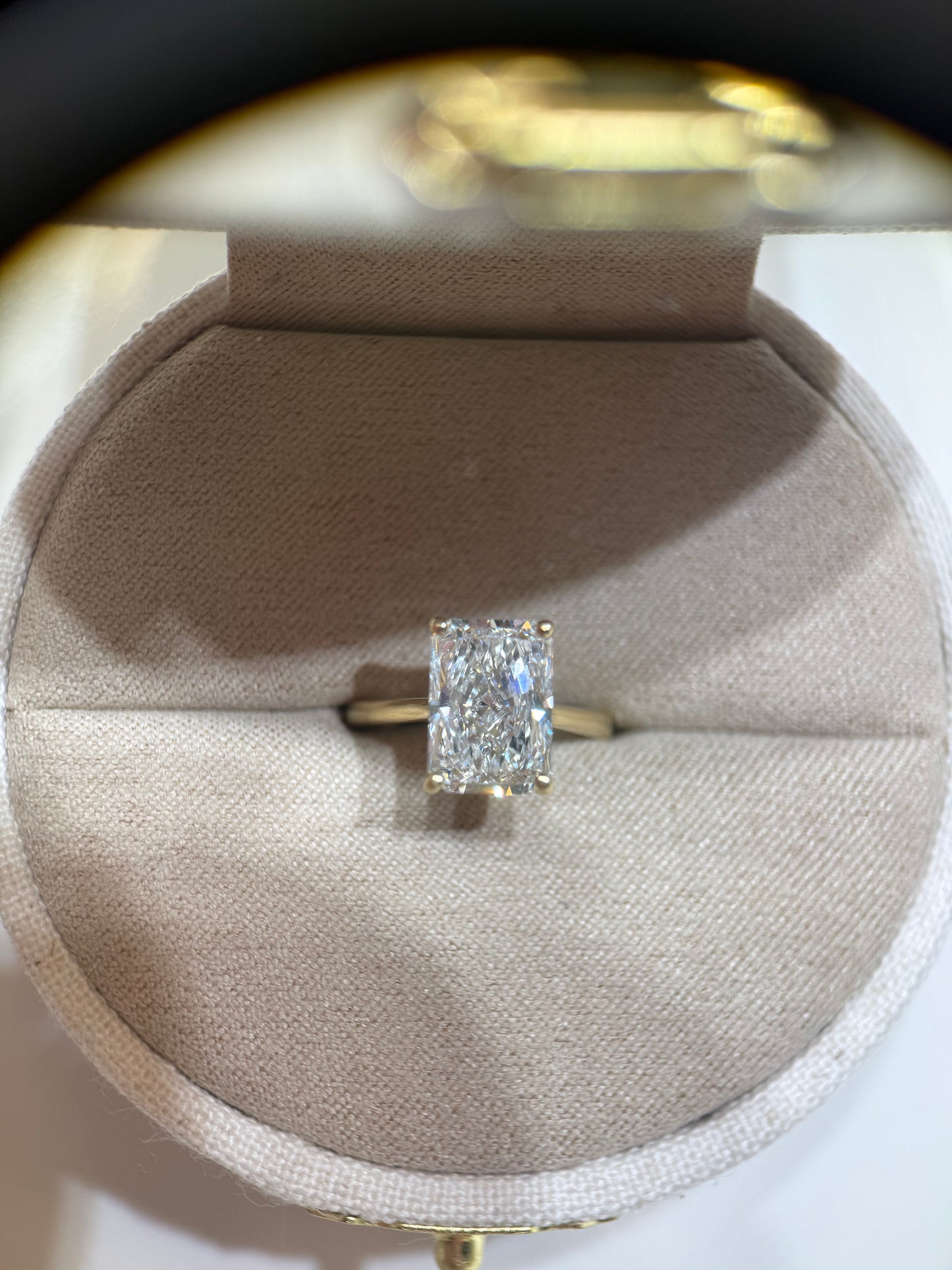 Radiant Solitaire Engagement Ring