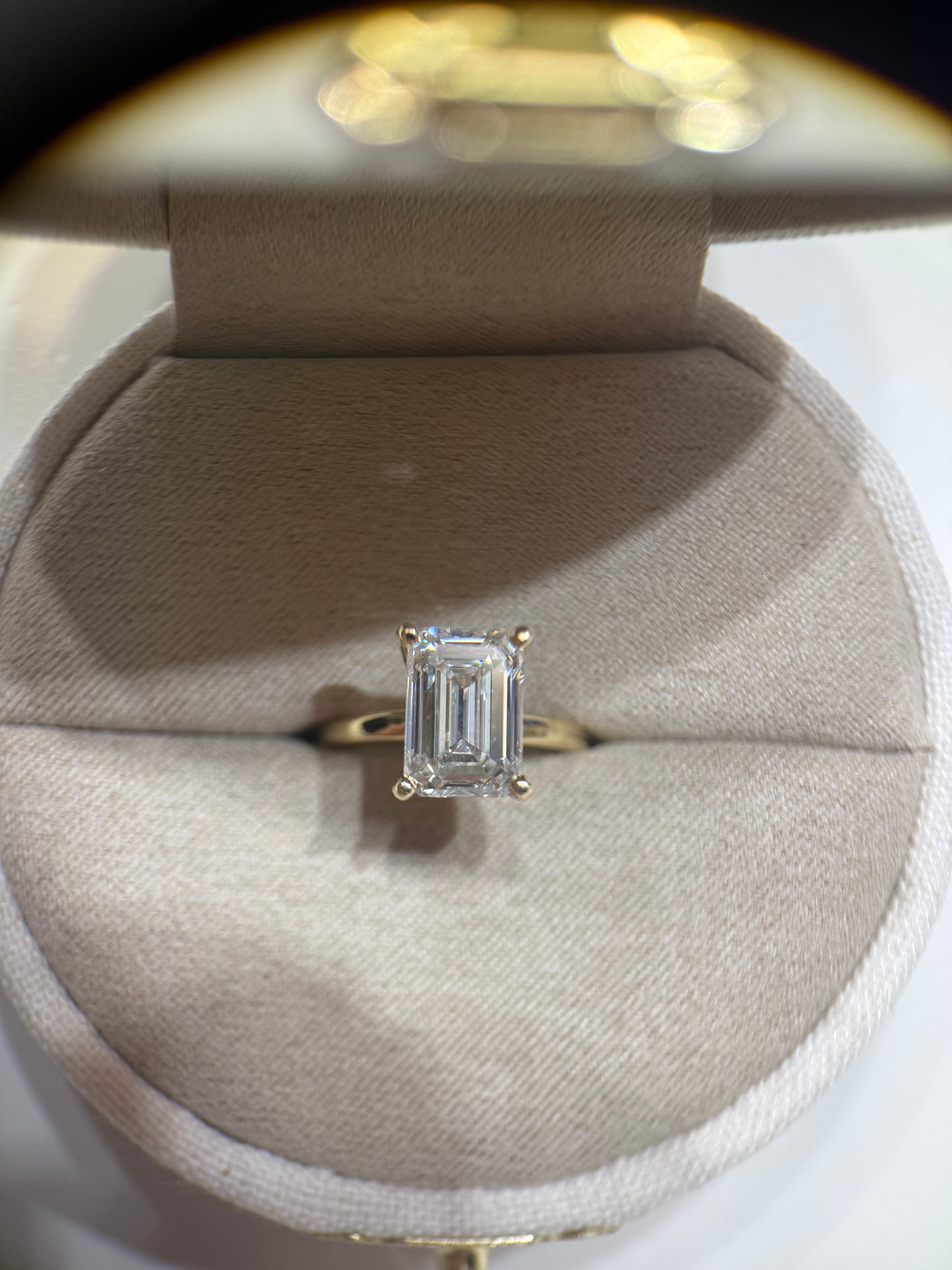 Emerald Solitaire Engagement Ring