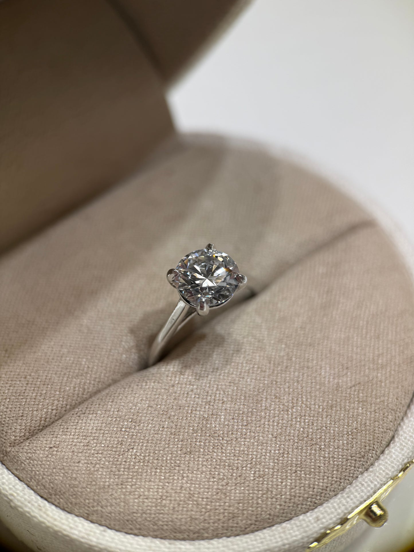 Round Solitaire Engagement Ring
