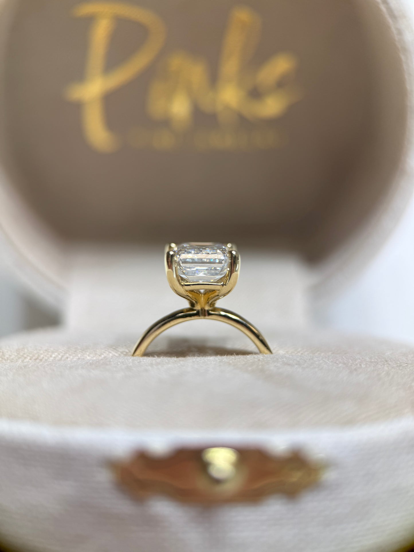 Emerald Solitaire Engagement Ring