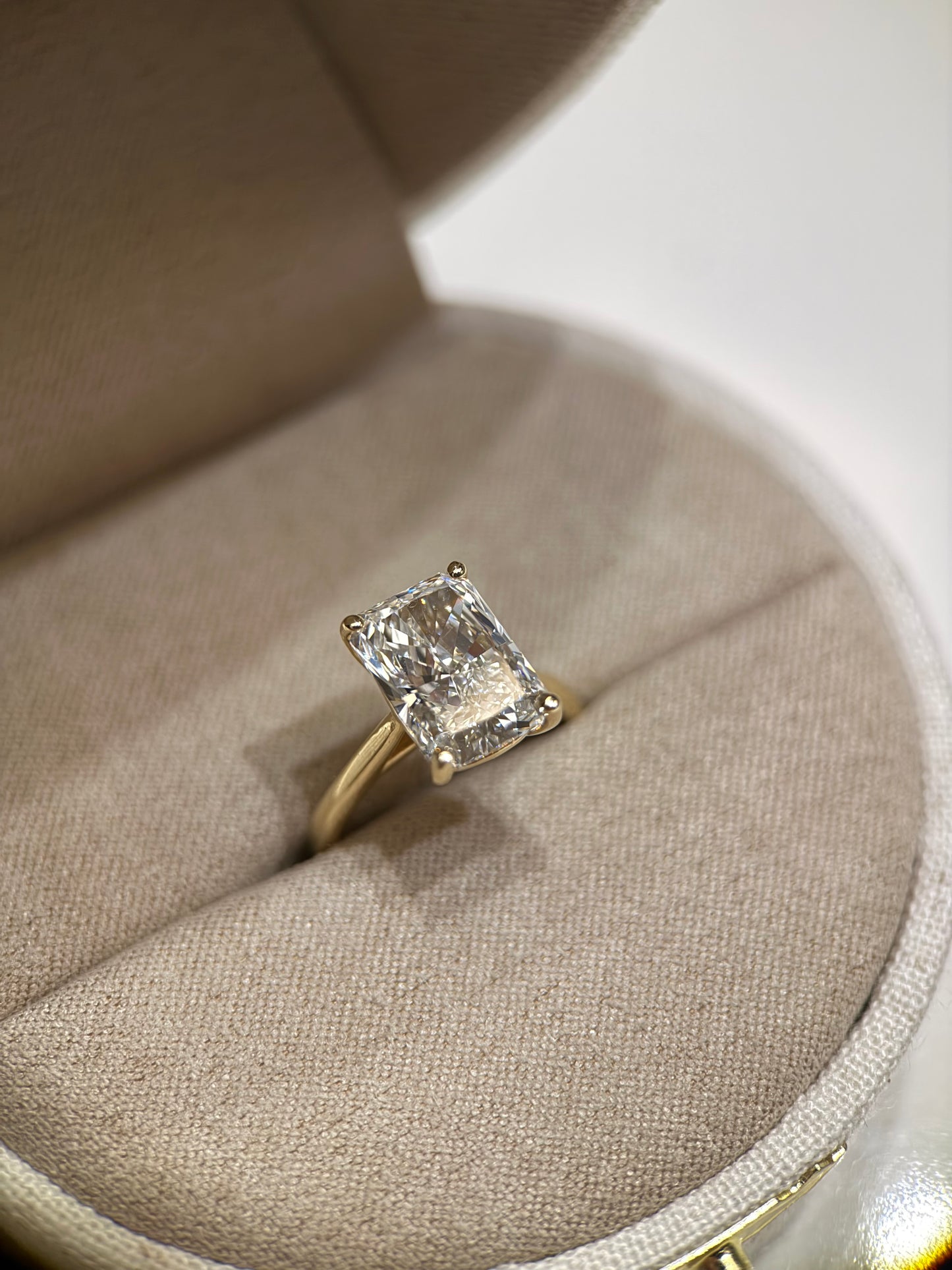 Radiant Solitaire Engagement Ring