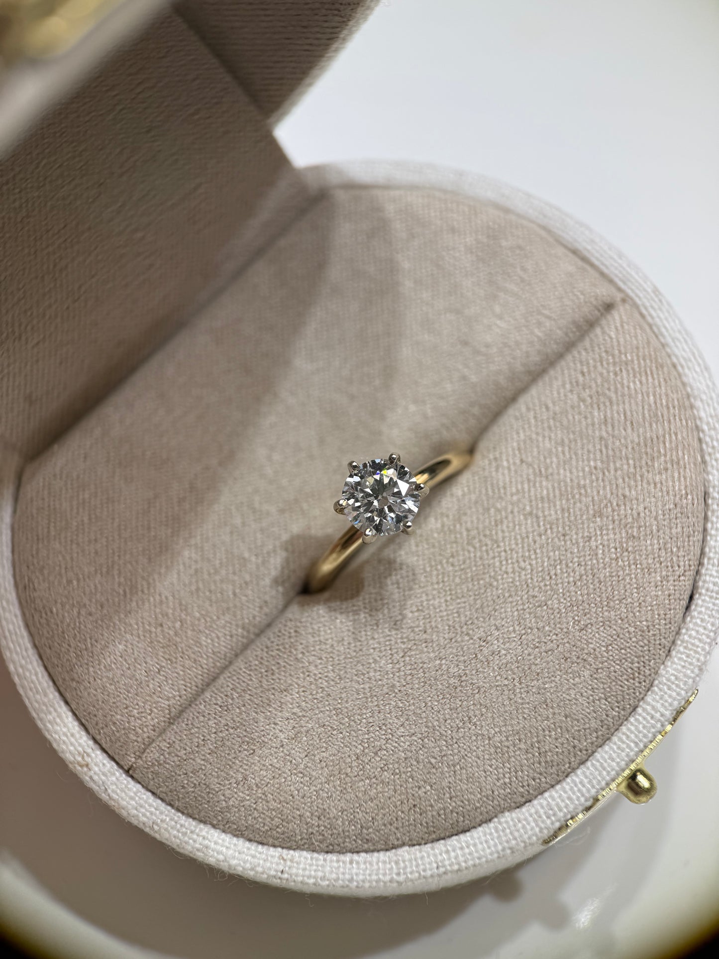 Round Solitaire Engagement Ring