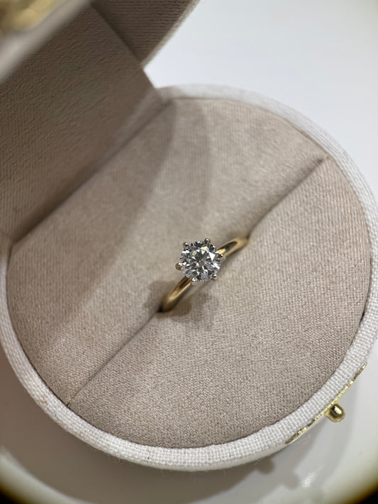 Round Solitaire Engagement Ring