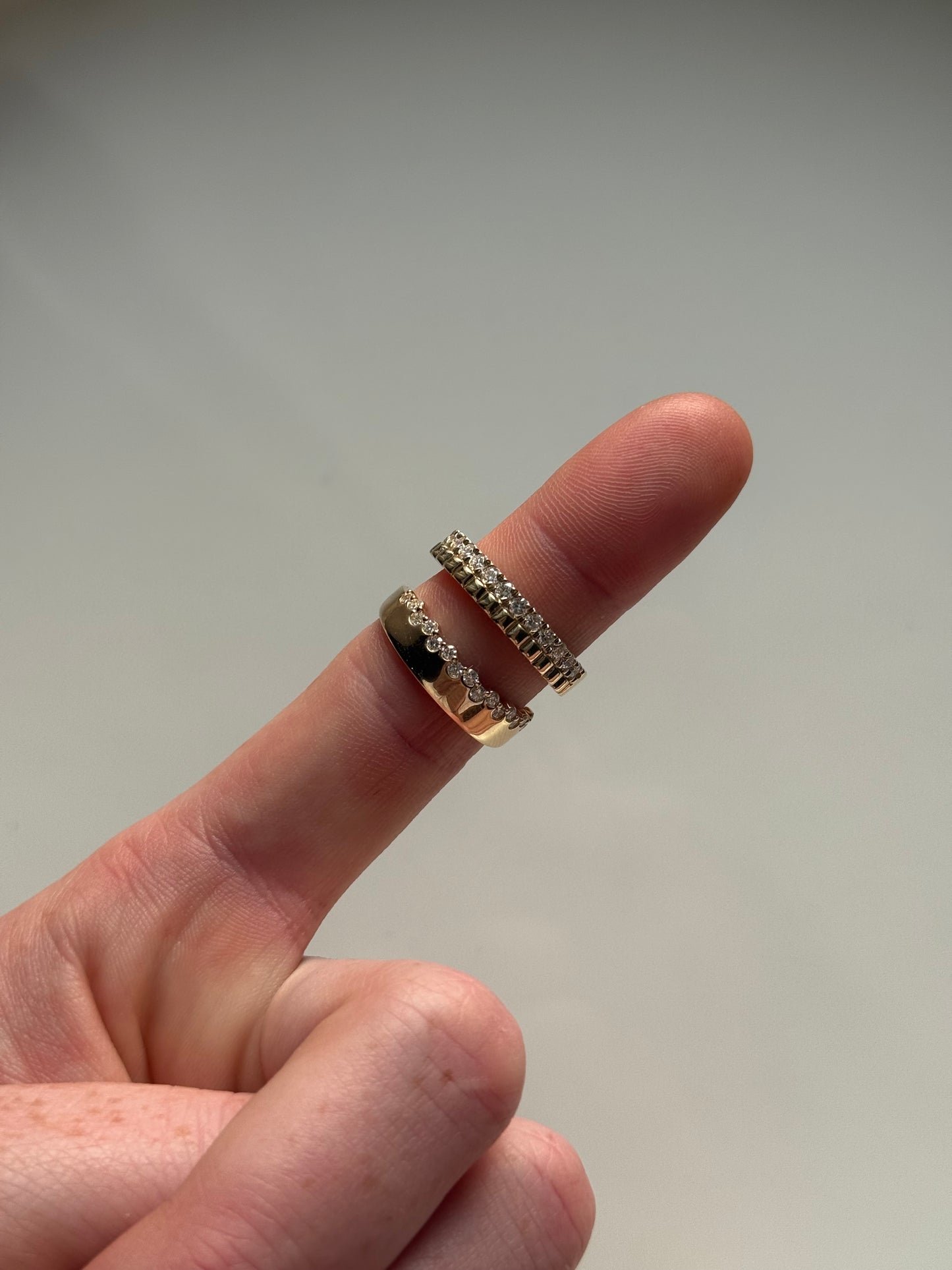 Lex Lined Diamond Cigar Band