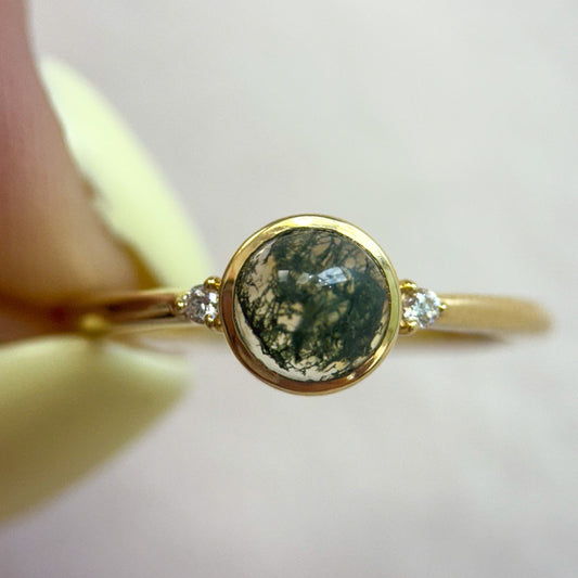 Natural Cabochon Moss Agate
