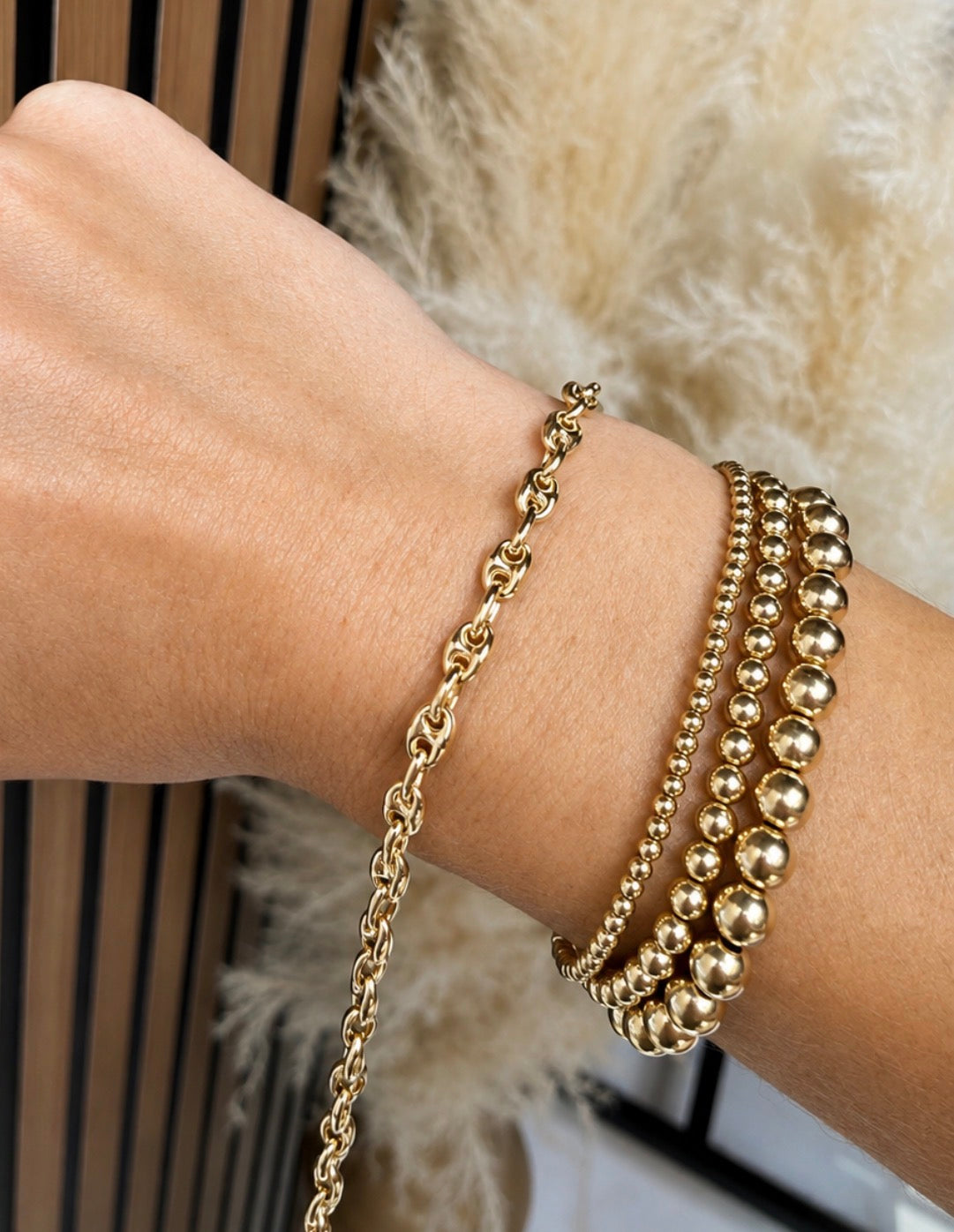 14K Yellow Gold-Filled Anchor Link Bracelet