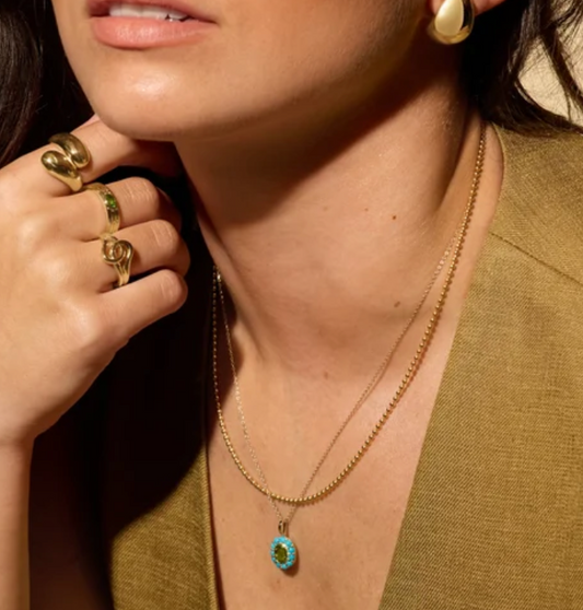 Hollow Bead Chain Necklace